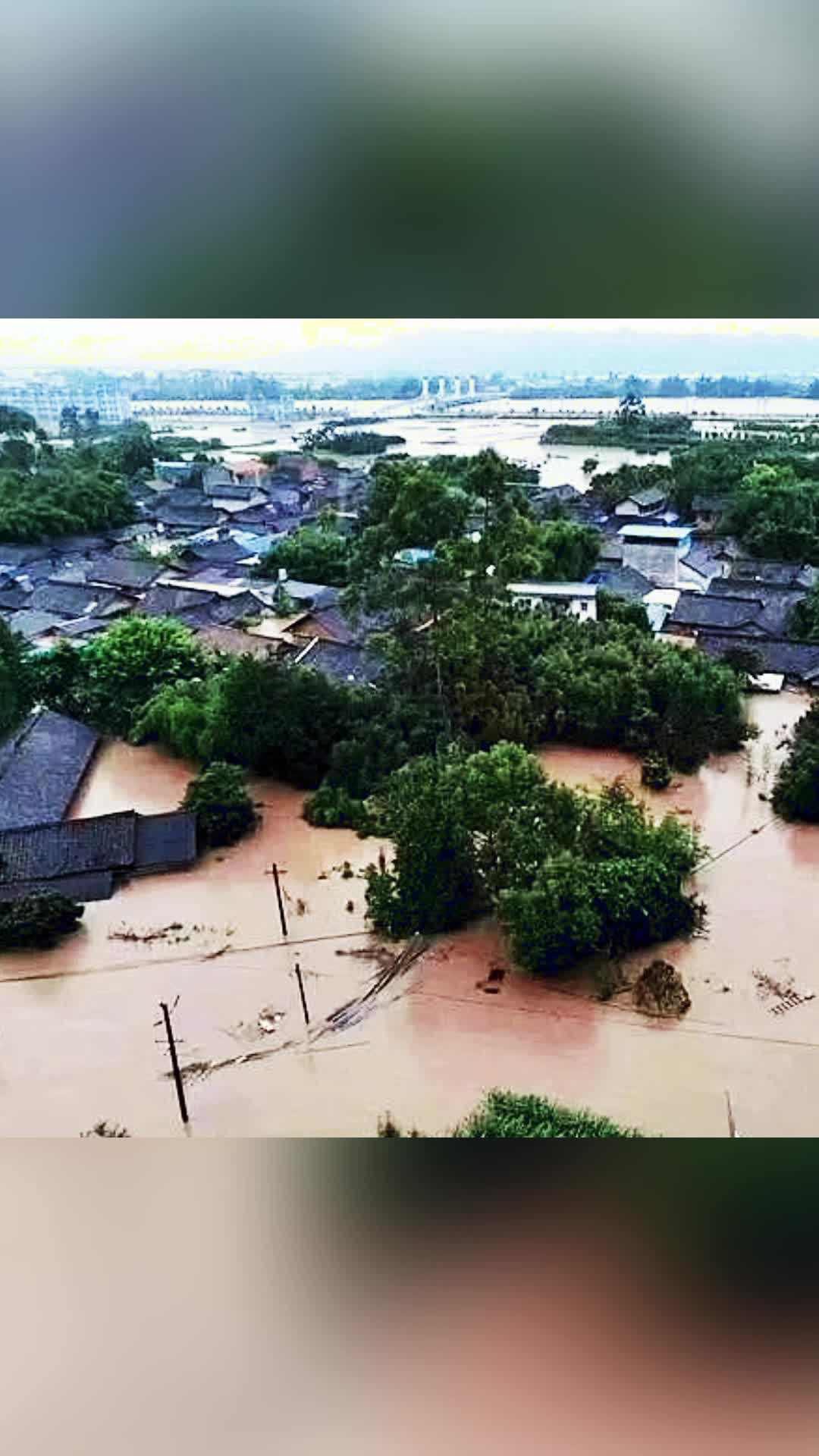 [海棠报料]乐山百年不遇的洪灾,洪水无情,人间有爱